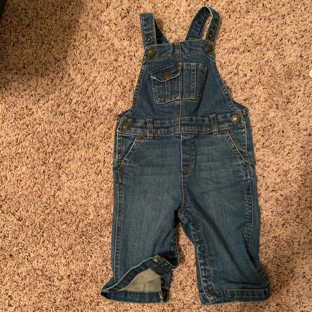 Polo denim overalls for baby